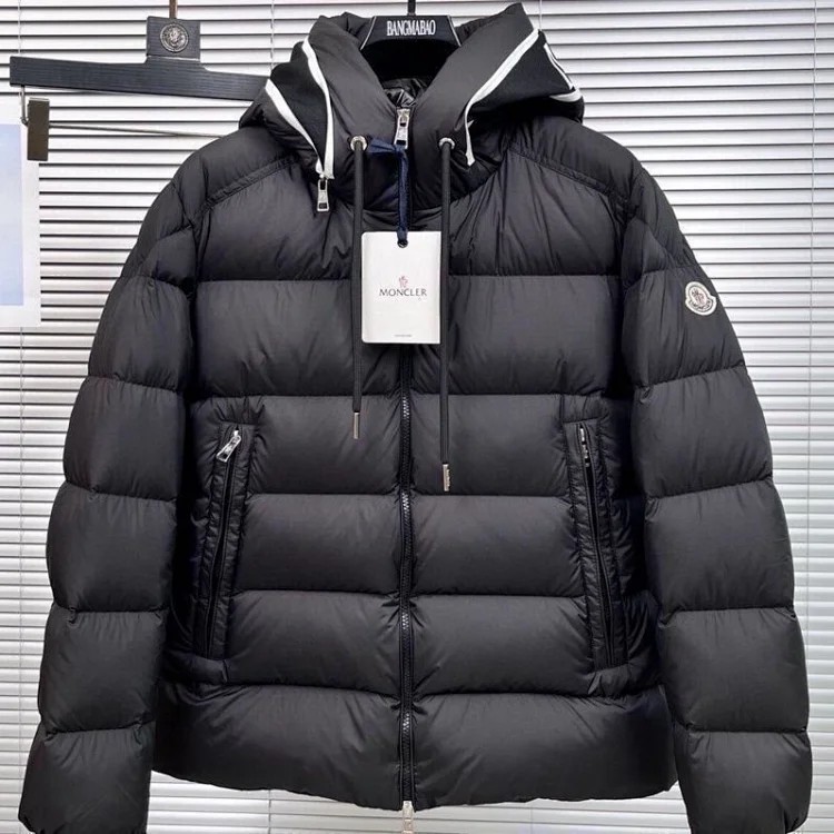 Moncler Black Hooded Puffer Ja