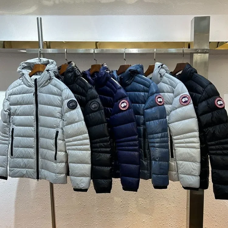 Canada Goose Grey Hooded Puffe
