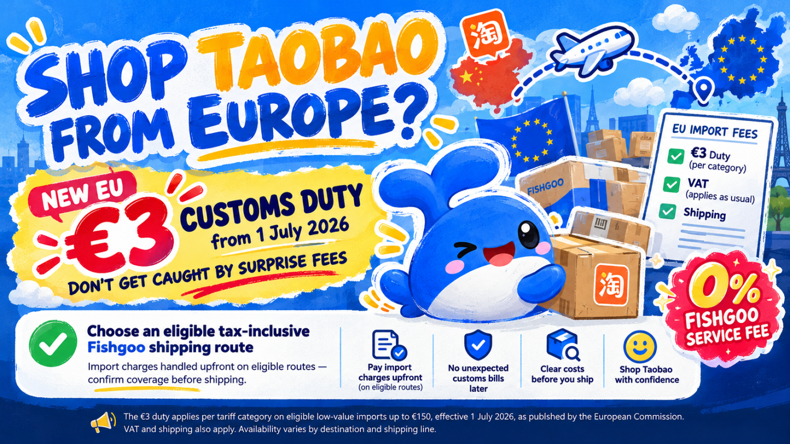 🇪🇺 EU CUSTOMS UPDATE – DON'T WORRY, FISHGOO HAS YOU COVERED! 🐳📦